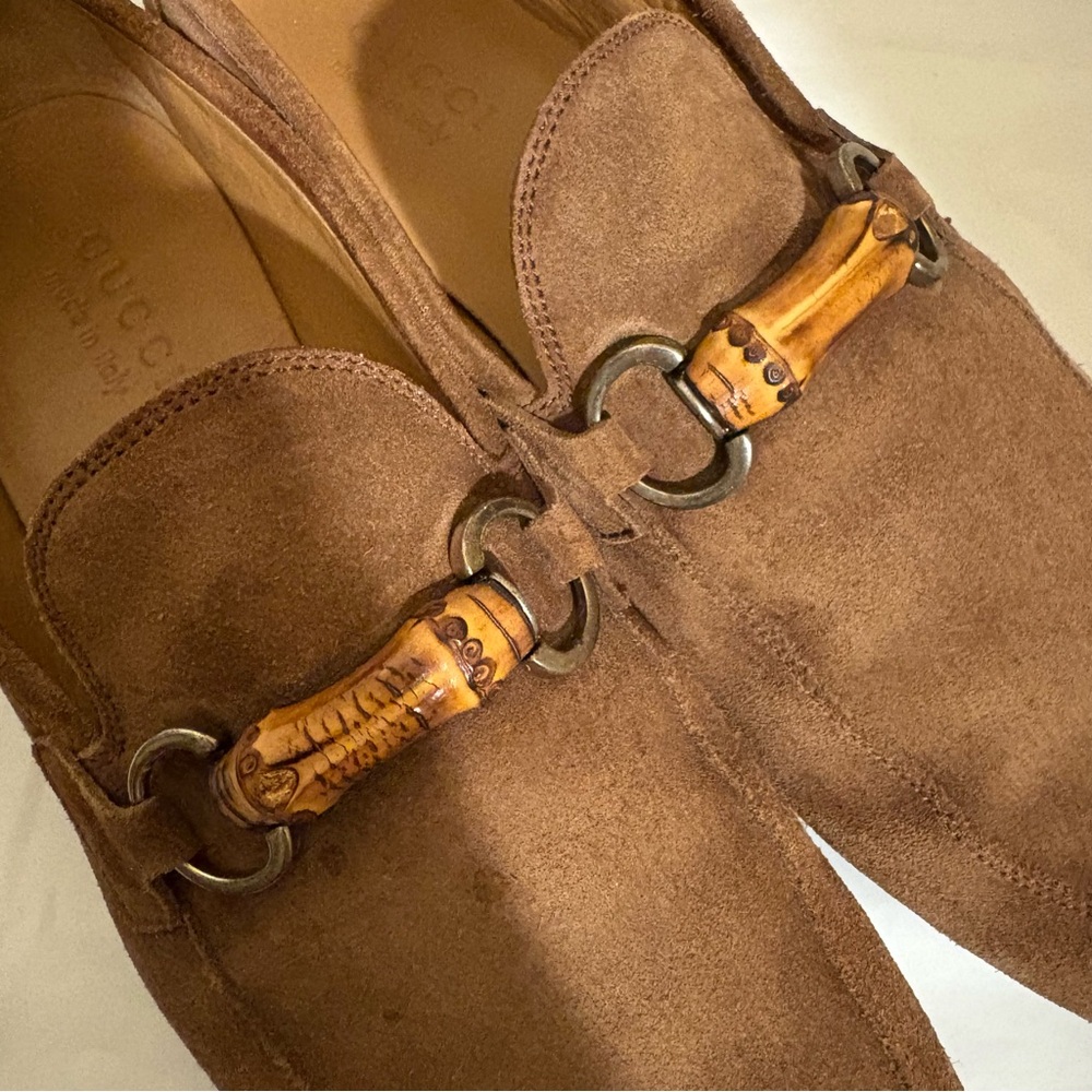 GUCCI tan suede loafers - Picture 8 of 10